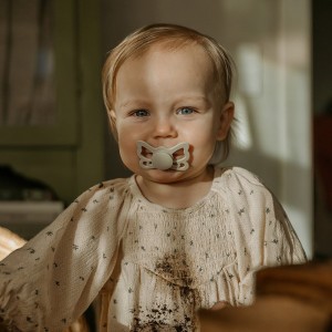 Σετ 2 Ανατομικές Πιπίλες Σιλικόνης FRIGG Butterfly Cream/Blush 6-18 Μηνών | 67-100491