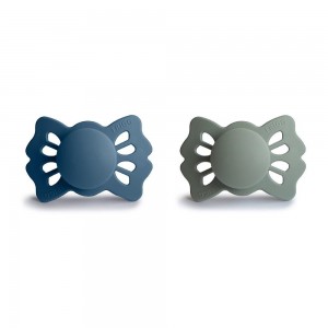 Σετ 2 Ανατομικές Πιπίλες Σιλικόνης FRIGG Lucky Ocean View/Sage 0-6 Μηνών | 67-101958