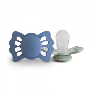 Σετ 2 Ανατομικές Πιπίλες Σιλικόνης FRIGG Lucky Ocean View/Sage 0-6 Μηνών | 67-101958