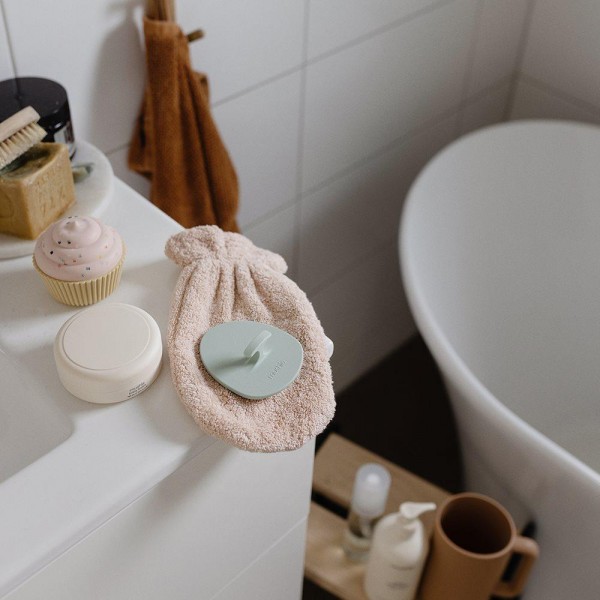 Σετ 2 Βρεφικές Βούρτσες Μπάνιου Σιλικόνης Natural/Cambridge Blue - Mushie | 66-101526