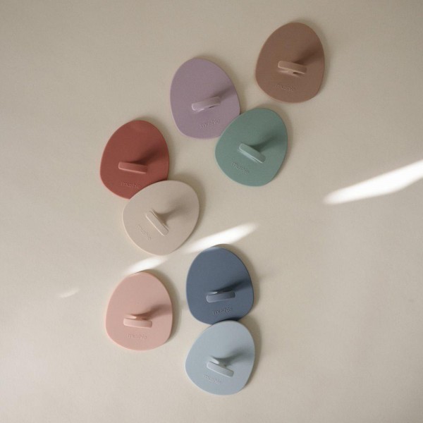 Σετ 2 Βρεφικές Βούρτσες Μπάνιου Σιλικόνης ​​Rose/Soft Lilac - Mushie | 66-102074