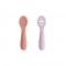 Σετ 2 Εκπαιδευτικά Κουταλάκια Σιλικόνης Rose/Soft Lilac - 2 Pack - Mushie | 66-102073