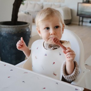 Σετ 2 Εκπαιδευτικά Κουταλάκια Σιλικόνης Rose/Soft Lilac - 2 Pack - Mushie | 66-102073