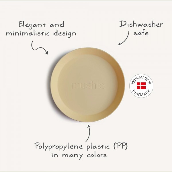 Σετ 2 Πιάτα PP Mustard - Mushie | 66-2305117