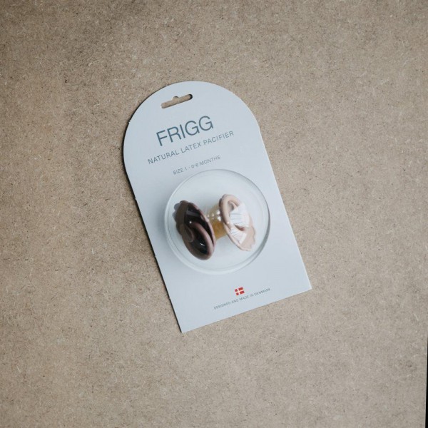 Σετ 2 Πιπίλες Latex FRIGG Daisy Aurora/Croissant 0-6 Μηνών | 67-76221486