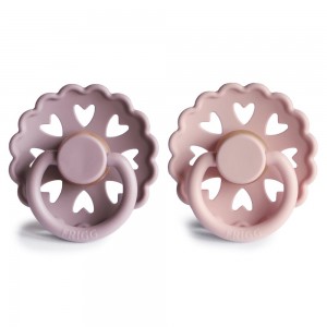 Σετ 2 Πιπίλες Latex FRIGG Fairytale Twilight Mauve/Primrose 0-6 Μηνών | 67-100163