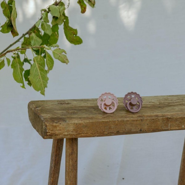 Σετ 2 Πιπίλες Latex FRIGG Fairytale Twilight Mauve/Primrose 0-6 Μηνών | 67-100163