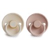 Σετ 2 Πιπίλες Latex FRIGG Rope Blush/Cream 0-6 Μηνών | 67-76281385