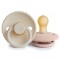 Σετ 2 Πιπίλες Latex FRIGG Rope Blush/Cream 0-6 Μηνών | 67-76281385