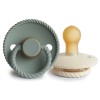 Σετ 2 Πιπίλες Latex FRIGG Rope Cream/Sage 0-6 Μηνών | 67-76281421