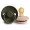 Σετ 2 Πιπίλες Latex FRIGG Rope Croissant/Olive 0-6 Μηνών | 67-76281497