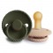 Σετ 2 Πιπίλες Latex FRIGG Rope Croissant/Olive 6-18 Μηνών | 67-76282497