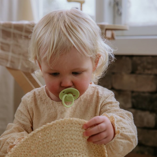 Σετ 2 Πιπίλες Latex FRIGG Rope Green Tea/Powder Blue 0-6 Μηνών | 67-101601