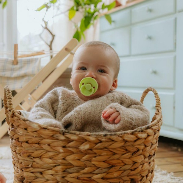 Σετ 2 Πιπίλες Latex FRIGG Rope Green Tea/Powder Blue 6-18 Μηνών | 67-101602