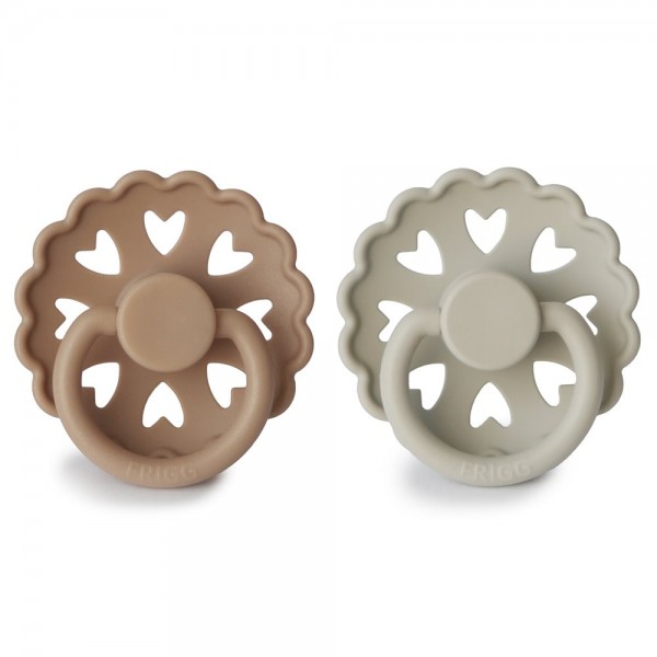 Σετ 2 Πιπίλες Σιλικόνης FRIGG Fairytale Silky Satin/Willow Gray 6-18 Μηνών | 67-100150