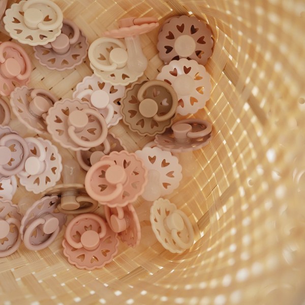 Σετ 2 Πιπίλες Σιλικόνης FRIGG Fairytale White Lilac/Pretty in Peach 0-6 Μηνών | 67-100145