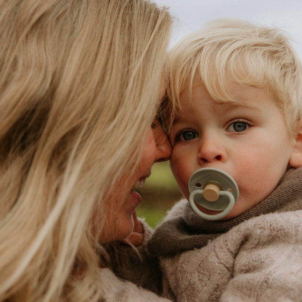 Σετ 2 Πιπίλες Σιλικόνης FRIGG Little Viking Sage/Cream 0-6 Μηνών | 67-101554