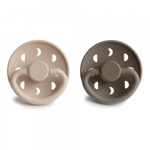 Σετ 2 Πιπίλες Σιλικόνης FRIGG Moon Phase Croissant/Portobello 6-18 Μηνών | 67-75292501