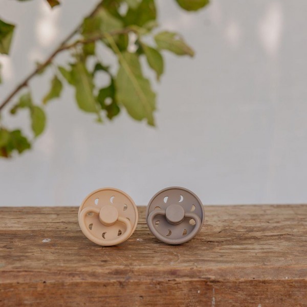 Σετ 2 Πιπίλες Σιλικόνης FRIGG Moon Phase Croissant/Portobello 6-18 Μηνών | 67-75292501