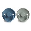 Σετ 2 Πιπίλες Σιλικόνης FRIGG Rope Ocean View/Sage 0-6 Μηνών | 67-101956