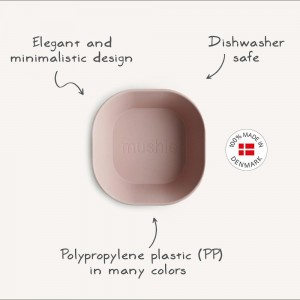 Σετ 2 Τετράγωνα Μπωλ PP Blush - Mushie | 66-2314019