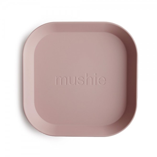 Σετ 2 Τετράγωνα Πιάτα PP Blush - Mushie | 66-2304019