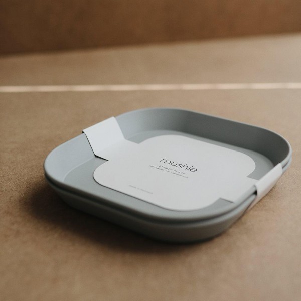 Σετ 2 Τετράγωνα Πιάτα PP Sage - Mushie | 66-2304163