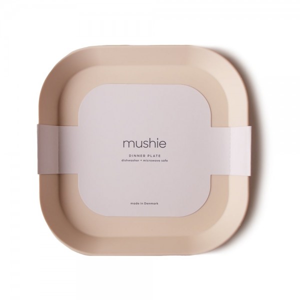 Σετ 2 Τετράγωνα Πιάτα PP Ivory - Mushie | 66-2304094