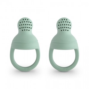 Σετ 2 Τροφοδότες Φαγητού Σιλικόνης Cambridge Blue - Mushie | 66-101052