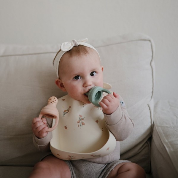 Σετ 2 Τροφοδότες Φαγητού Σιλικόνης Cambridge Blue - Mushie | 66-101052