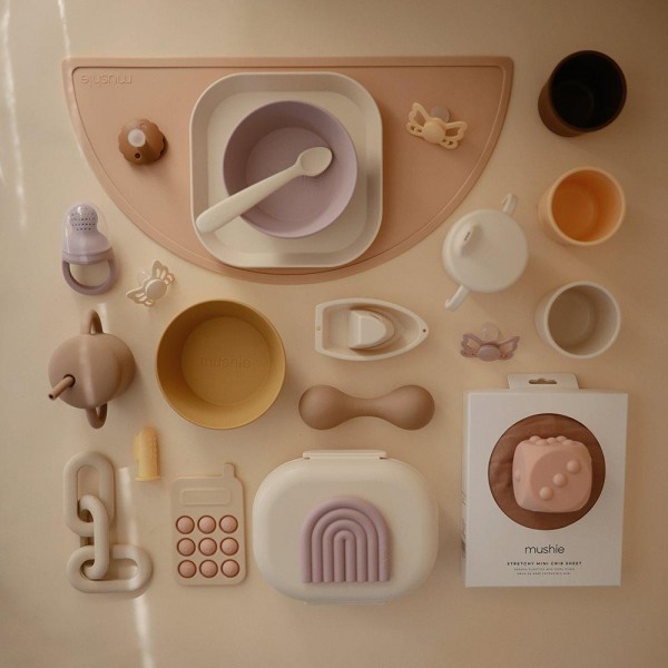 Σετ 2 Τροφοδότες Φαγητού Σιλικόνης Soft Lilac - Mushie | 66-101051