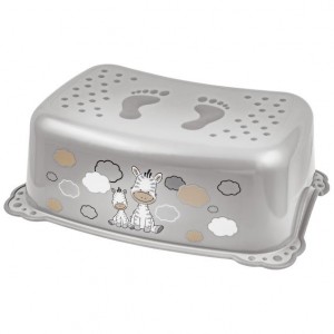 Σκαλοπατάκι με Αντιολισθητική Επένδυση - Ζέμπρα Γκρι-Maltex | 68-6913/90