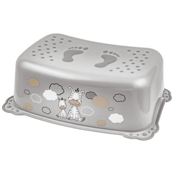 Σκαλοπατάκι με Αντιολισθητική Επένδυση - Ζέμπρα Γκρι-Maltex | 68-6913/90