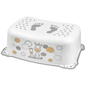 Σκαλοπατάκι με Αντιολισθητική Επένδυση - Ζέμπρα Λευκό-Maltex | 68-6913/60