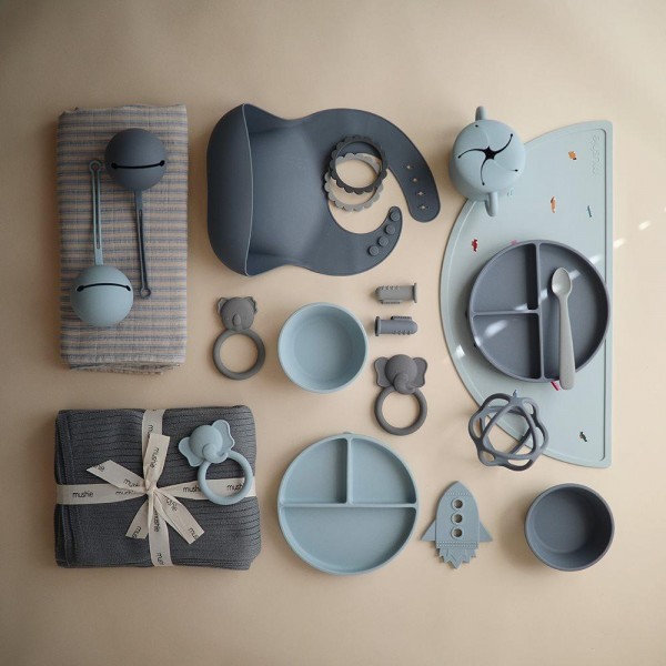 Θήκη για Πιπίλες Σιλικόνης Powder Blue - Mushie | 66-2255228