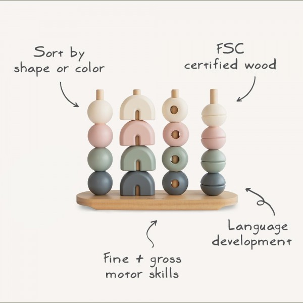 Ξύλινο Παιχνίδι Ταξινόμησης - Mushie | 66-101581