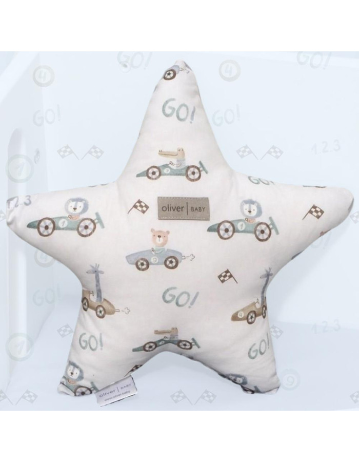 Μαξιλάρι Διακοσμητικό Αστέρι 37x37cm Design 421 Oliver Baby | 46-6710/421