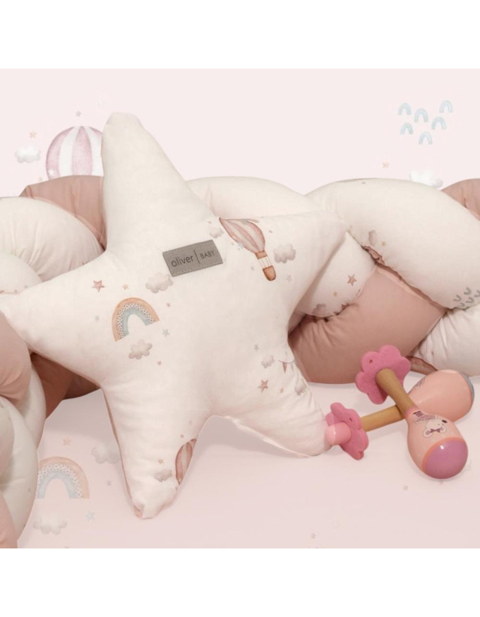 Μαξιλάρι Διακοσμητικό Αστέρι 37x37cm Design 422 Oliver Baby | 46-6710/422