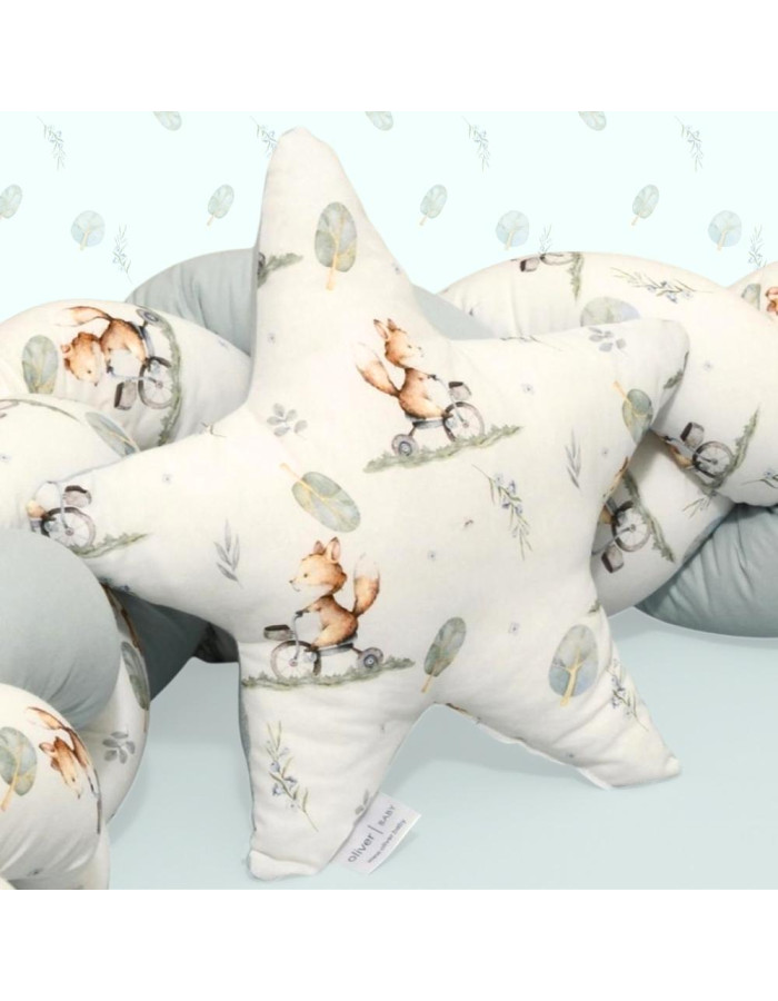 Μαξιλάρι Διακοσμητικό Αστέρι 37x37cm Design 423 Oliver Baby | 46-6710/423