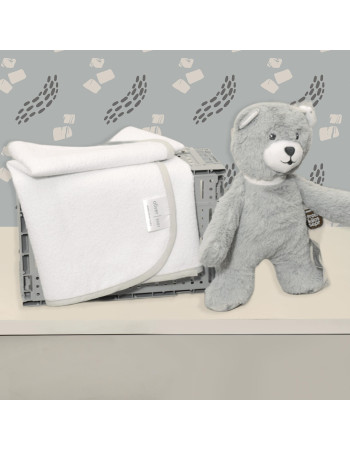 Σελτεδάκι 40x60cm 300gr/sm Με Γκρι Ρέλι - Oliver Baby | 46-6717/515