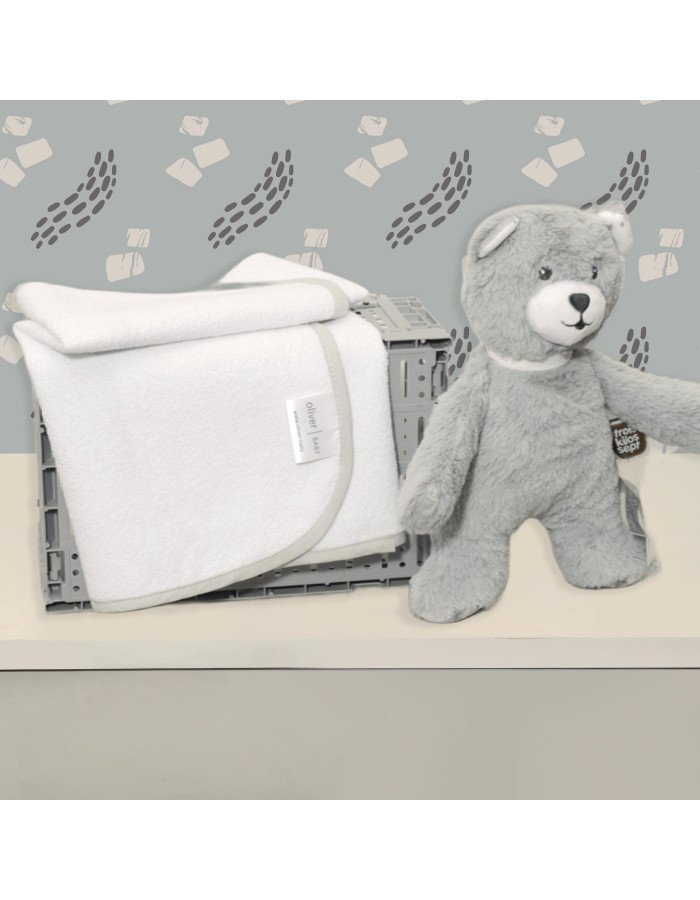 Σελτεδάκι 40x60cm 300gr/sm Με Γκρι Ρέλι - Oliver Baby | 46-6717/515