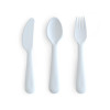 Σετ Κουτάλι Πηρούνι Μαχαίρι PP Powder Blue - Mushie | 66-101338
