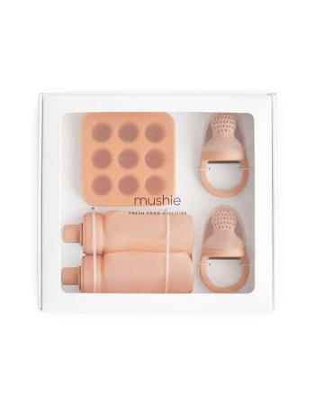 Σετ Δώρου 5 Ειδών Φαγητού Σιλικόνης Blush - Mushie | 66-102139