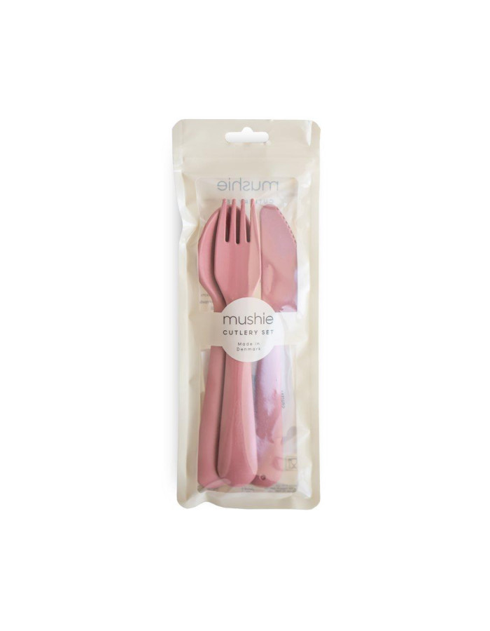 Σετ Κουτάλι Πηρούνι Μαχαίρι PP Dusty Rose Mushie | 66-102151