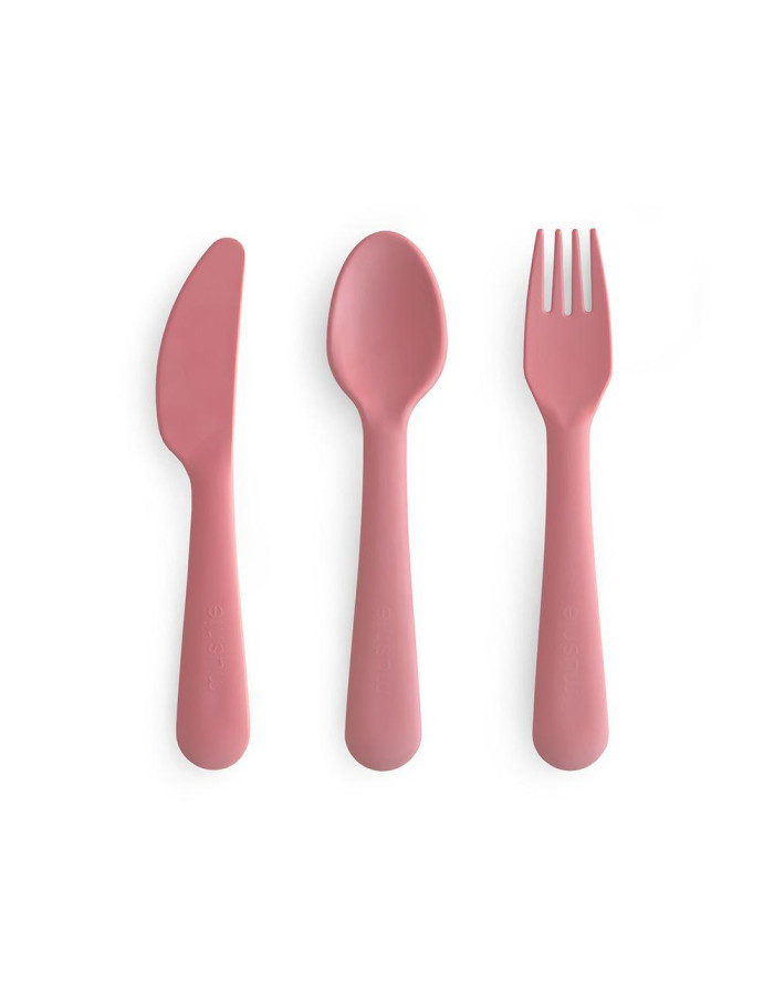 Σετ Κουτάλι Πηρούνι Μαχαίρι PP Dusty Rose Mushie | 66-102151