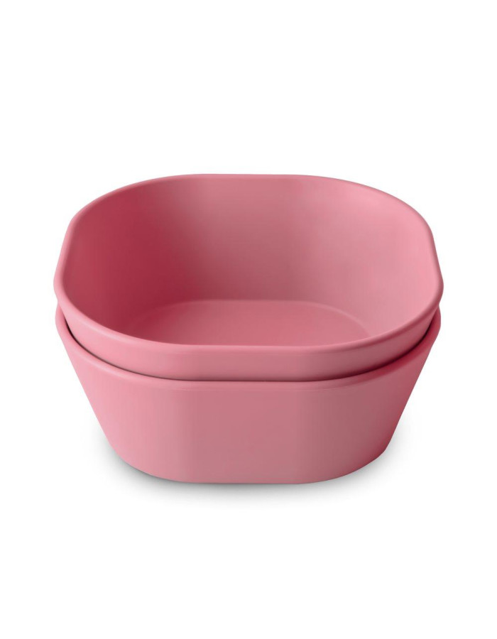 Σετ 2 Τετράγωνα Μπωλ PP Dusty Rose - Mushie | 66-102155