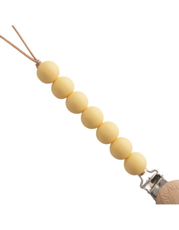Κλιπ για Πιπίλες Halo Muted Yellow - Mushie | 66-2120123