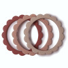Σετ 3 Βραχιόλια Οδοντοφυΐας - Blush/Rose/Shifting Sand - Mushie | 66-2600278