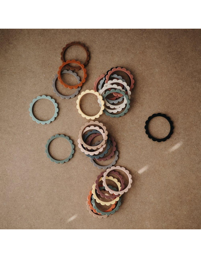 Σετ 3 Βραχιόλια Οδοντοφυΐας - Blush/Rose/Shifting Sand - Mushie | 66-2600278