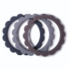 Σετ 3 Βραχιόλια Οδοντοφυΐας - Dove Gray/Steel/Stone - Mushie | 66-2600279